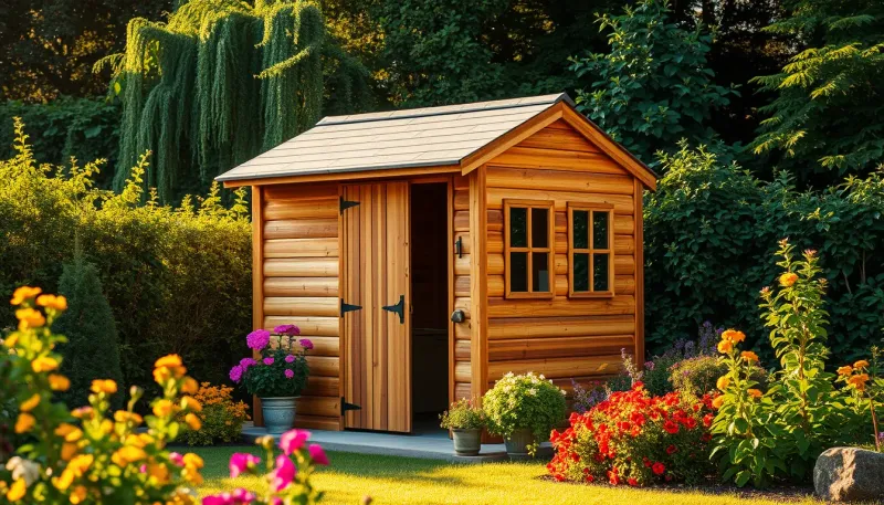 Durée de vie d'un abri de jardin en bois bien entretenu